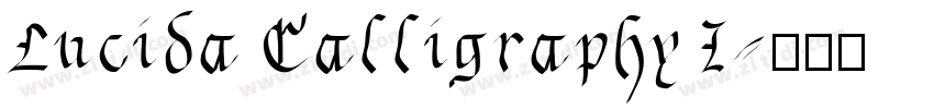 Lucida Calligraphy I字体转换